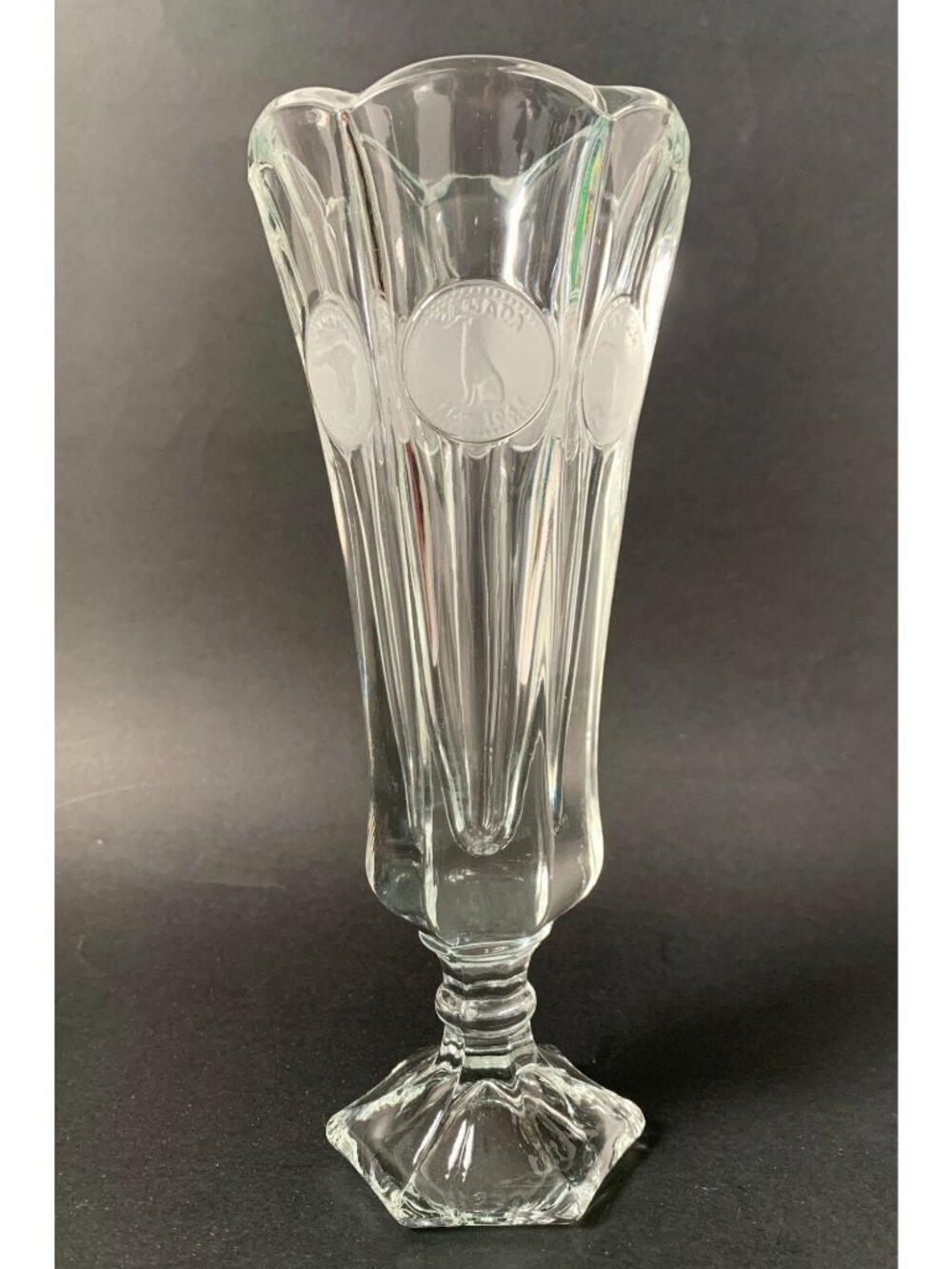Fostoria Vase Coin Pattern Canadian Centennial Coins